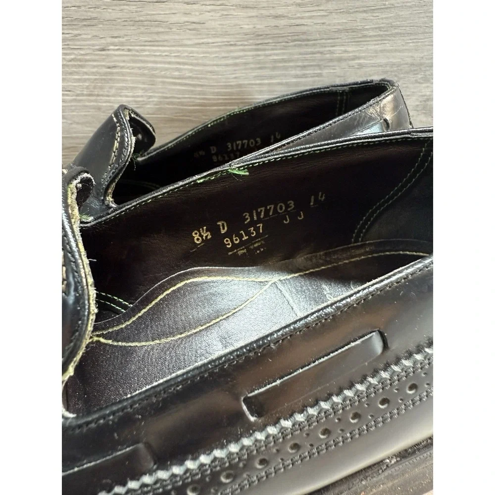 Florsheim Imperial Oxford Wingtip Tassel SlipOn Black Size 8.5D 317703
